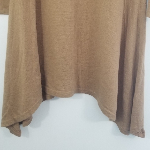 Doublju J. Tomson Plus Size Light Brown Solid Print Tunic Dress. Size 2XL. - Picture 2 of 6